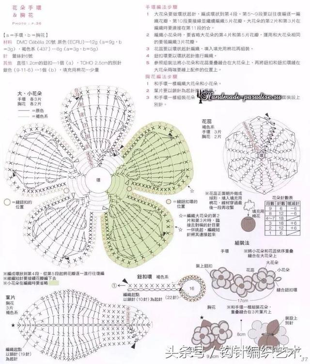 首饰多少你会嫌多！这么美的手工钩针首饰，每天换着带，想买都买不到