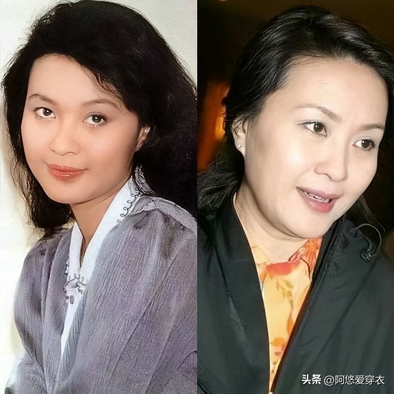 65岁自然老去的方舒，穿着低调却时髦高级，到老都气质优雅，真美