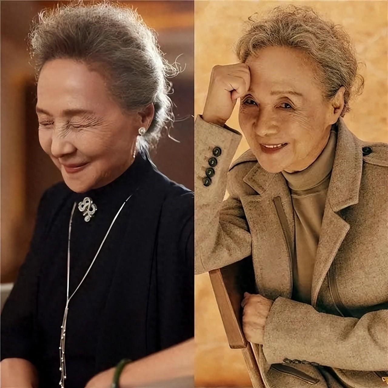 85岁吴彦姝亲身示范：白发不染、不穿老年装，自然老去的样子真美
